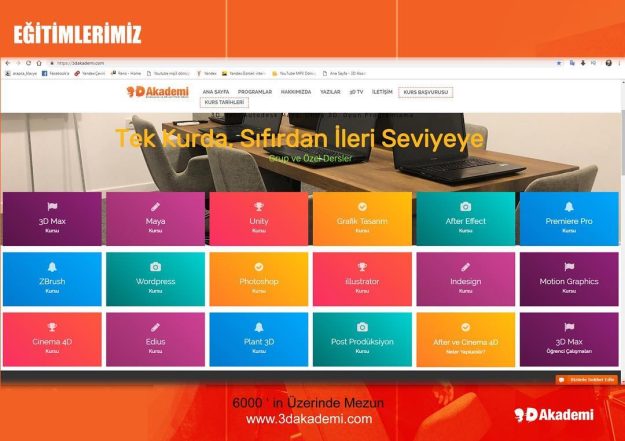 Animasyon kursu istanbul 3d akademi